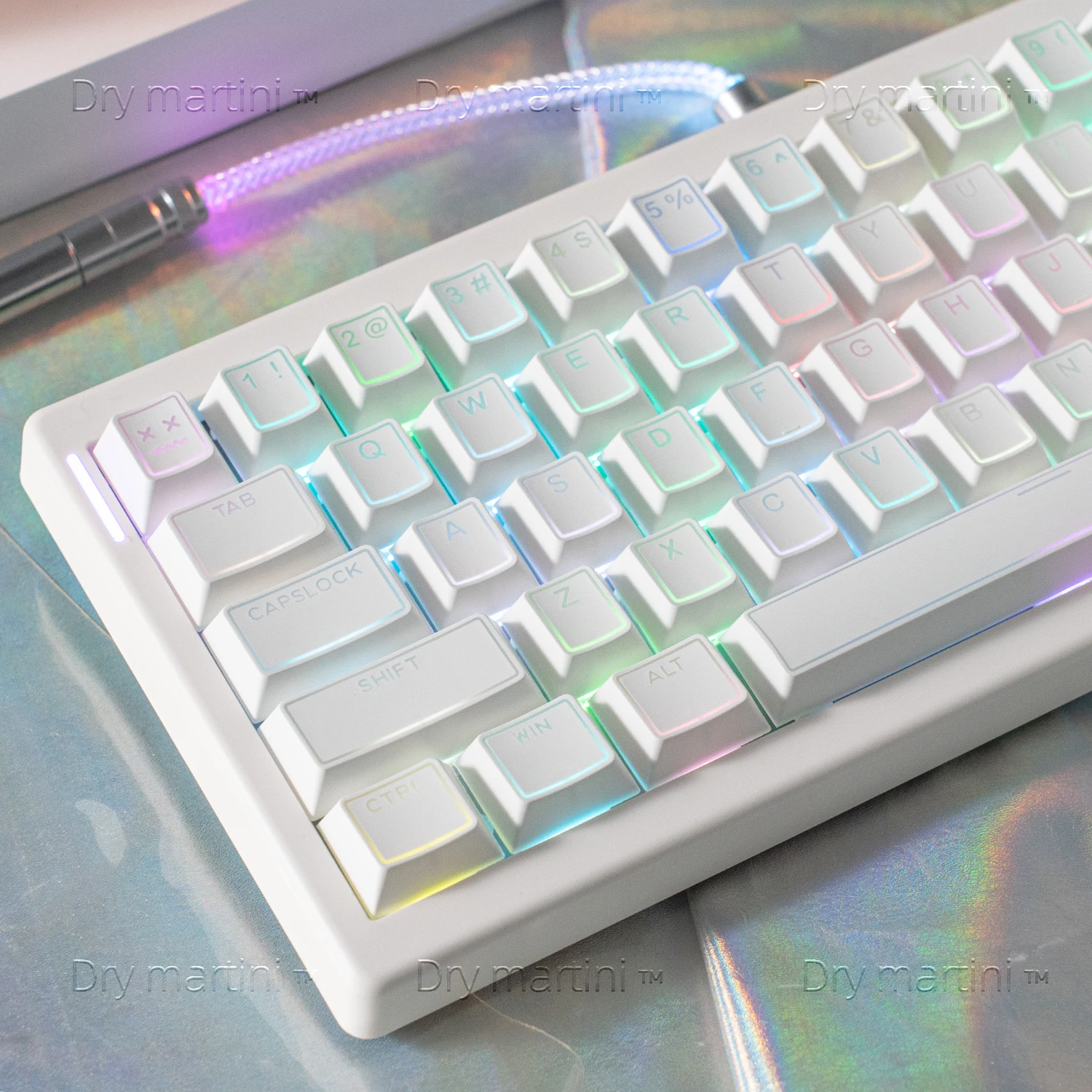 140 キー輪郭線 PBT ダブルショットキーキャップサイドライトライトバックライト付き半透明チェリープロファイル MX メカニカルキーボード用