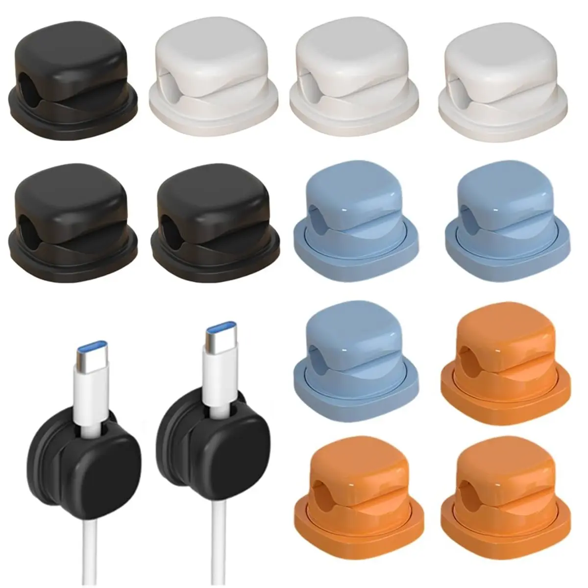 Promotional-Cable Clips Magnetic Cord Organizer Holder,Upgrade Cord Holder for Nightstand, Adhesive Wire Cable Clips for Home De