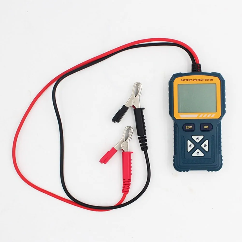12V 24V for Smart Battery Tester for Cars with Internal Resistance Capacity and Load Test Capabilities Backlit Display