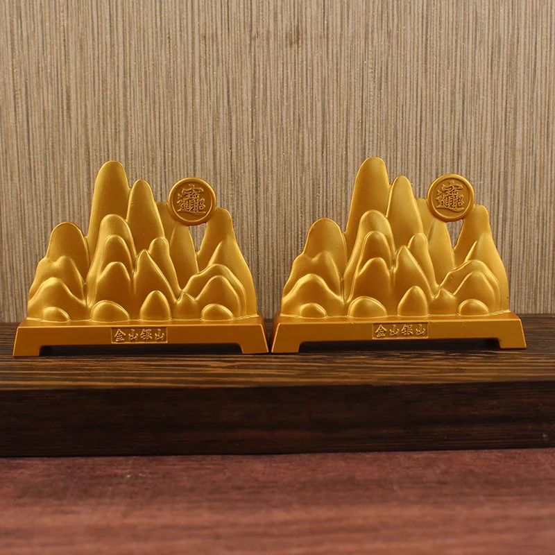 Alloy Living Room Coffee Table Metal Craft Daily Prosperity Jinshan Yinshan Small Ornament