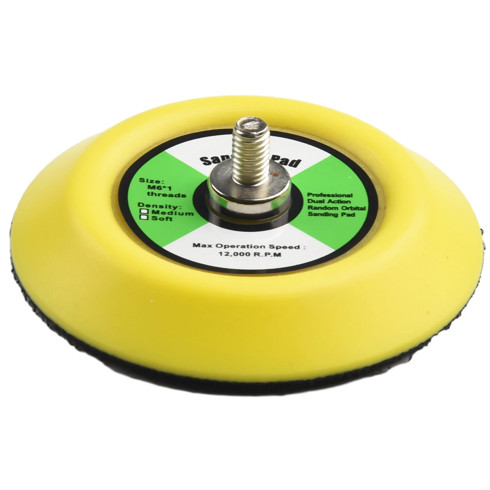 3 Inch Sanding Backing Pad Set (5 pcs) with M6 Male Thread Perfect Accessory for Air Sanders in Metal Finishing