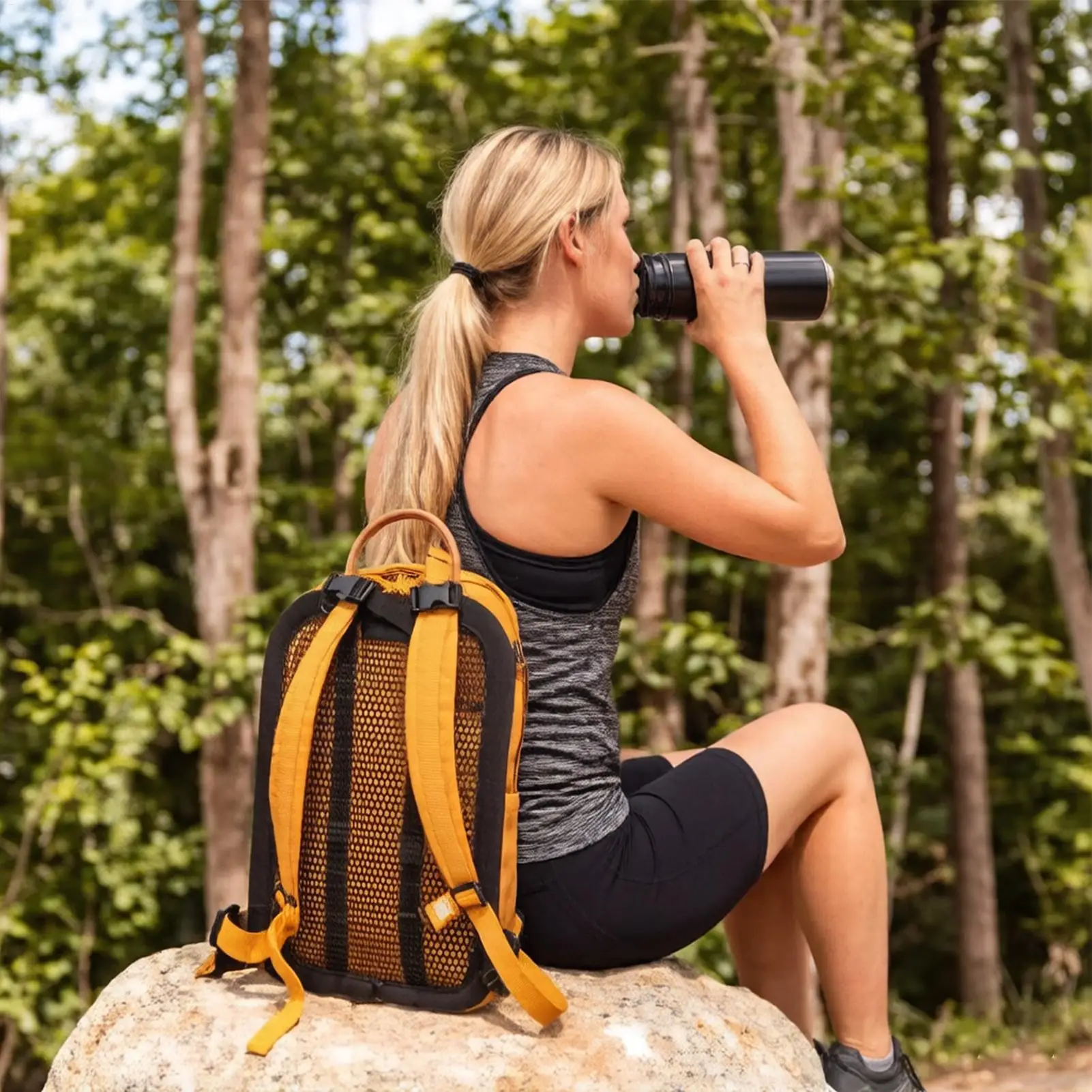 Backpack Spacer Frame Breathable Adjustable Mesh Universal Rucksack Airflow Spacer for Outdoor Commuting Cycling Backpacking