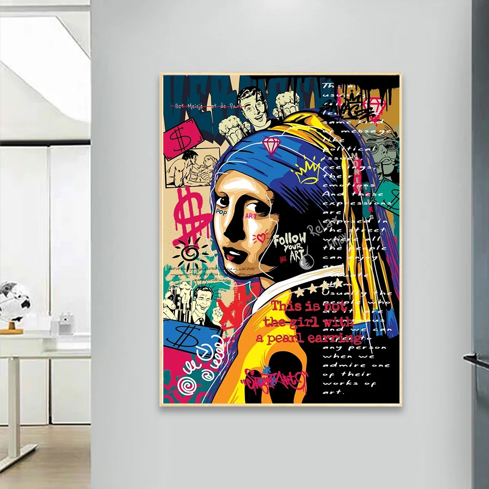 Graffiti Pop Canvas Painting Street Wall Art Abstract Fun Posters And Prints Profesor Fighter King Of The World Home Decor Mural - Image 3