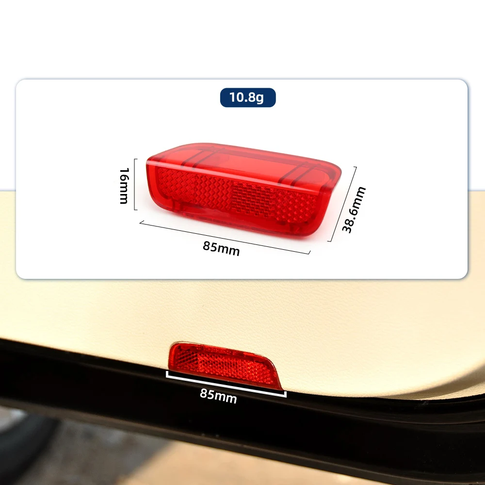 For VW Jetta MK5 2005-2010 Golf GTI MK5 MK6 MK7 Passat B6 B7 CC EOS Door Panel Light Reflector Red 1KD947419
