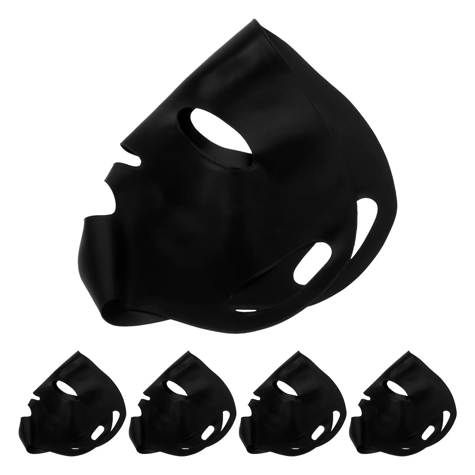 5Pcs Silicone Mask Cover Hanging Ear Style Sheet Mask Holder Reusable Facial Skincare Tool for Maximum Essence Absorption