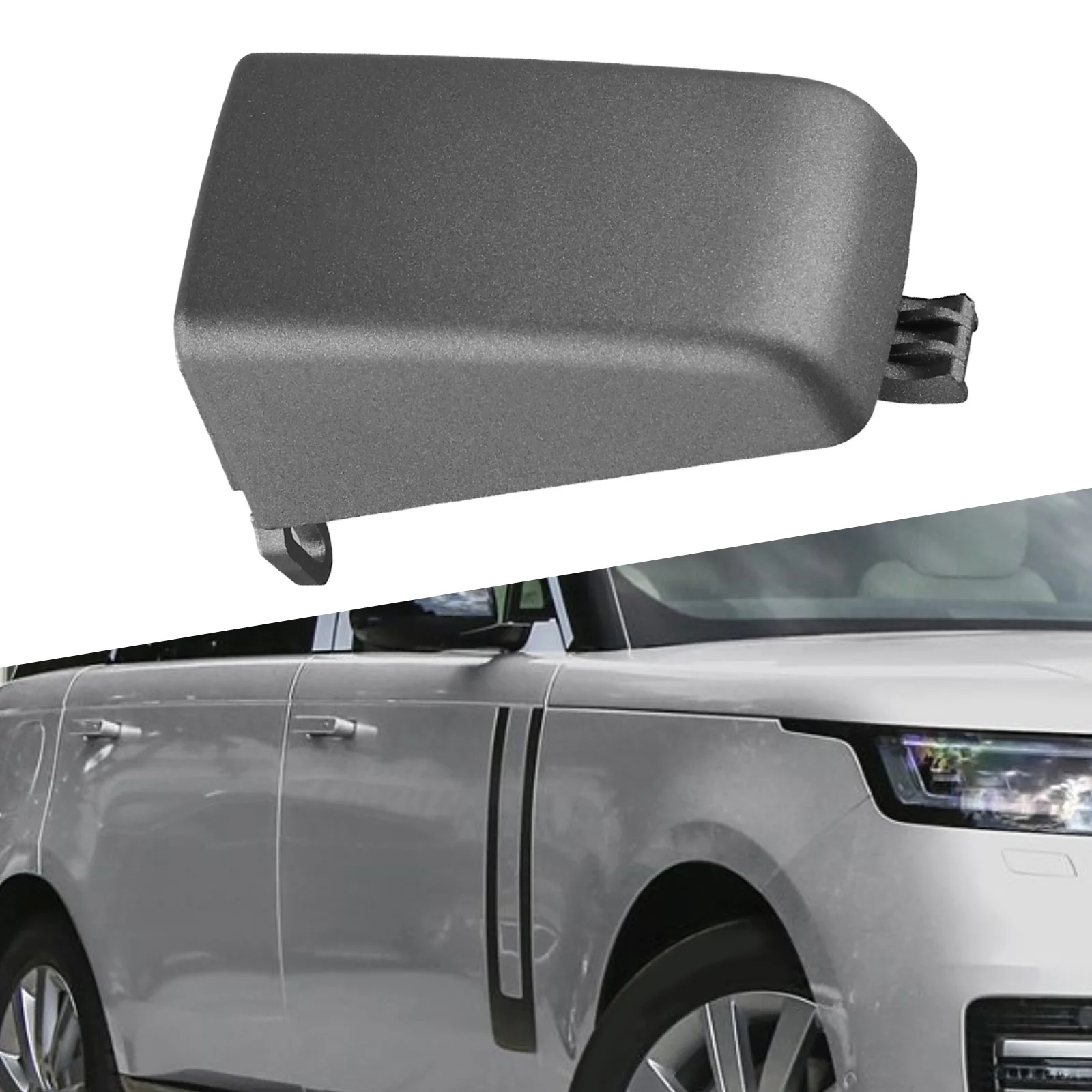 

Front Door Cover Door Handle Cap Cover Long-lasting Durability Perfect Fit For Land Rover For Discovery 3 Black