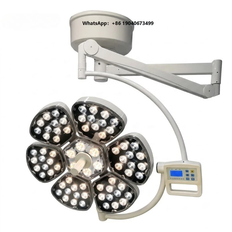 Adjustable Color Temperature Shadowless Surgical Light Ceiling Mounted Veterinary Surgical Instrument for Animal Hospital XH