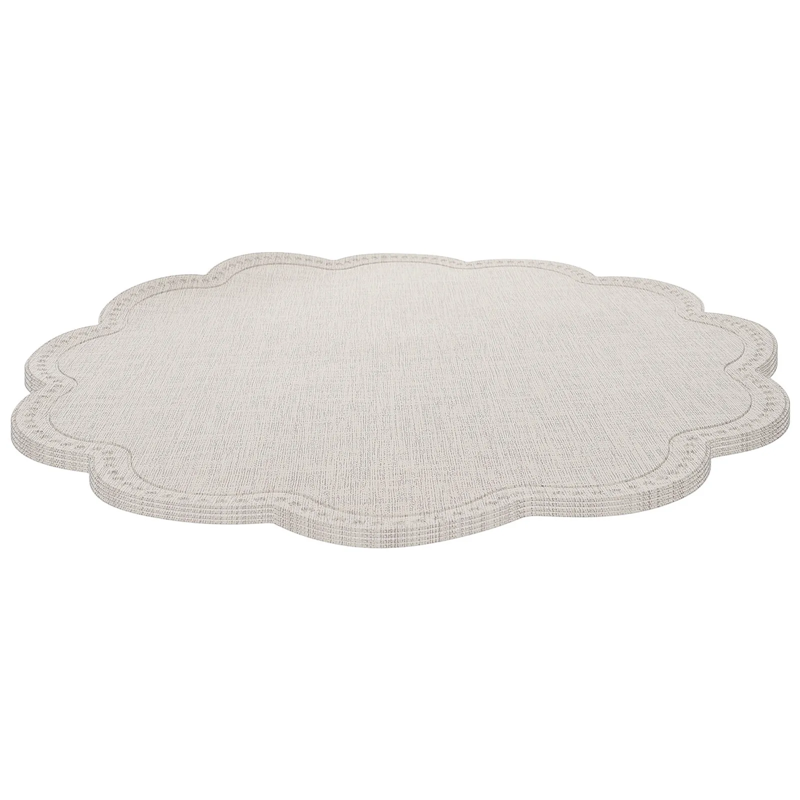 

4Pcs Stylish Reusable PU Placemats Anti-Scald Oilproof Table Mats for Dining Table Decor Placemat