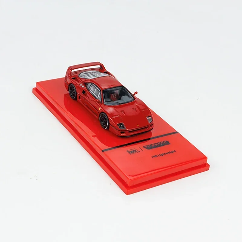 Liga Die-Cast Sport Vehicle Collection, obras de asfalto, Lightweight Model Car F40, versão Racing, vermelho, 1:64