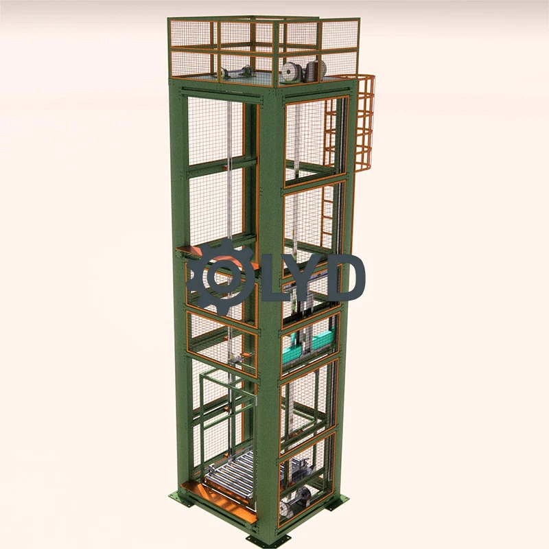 Precio de depósito Elevador de mercancías para interiores y exteriores con base de carga hidráulica para uso en almacén