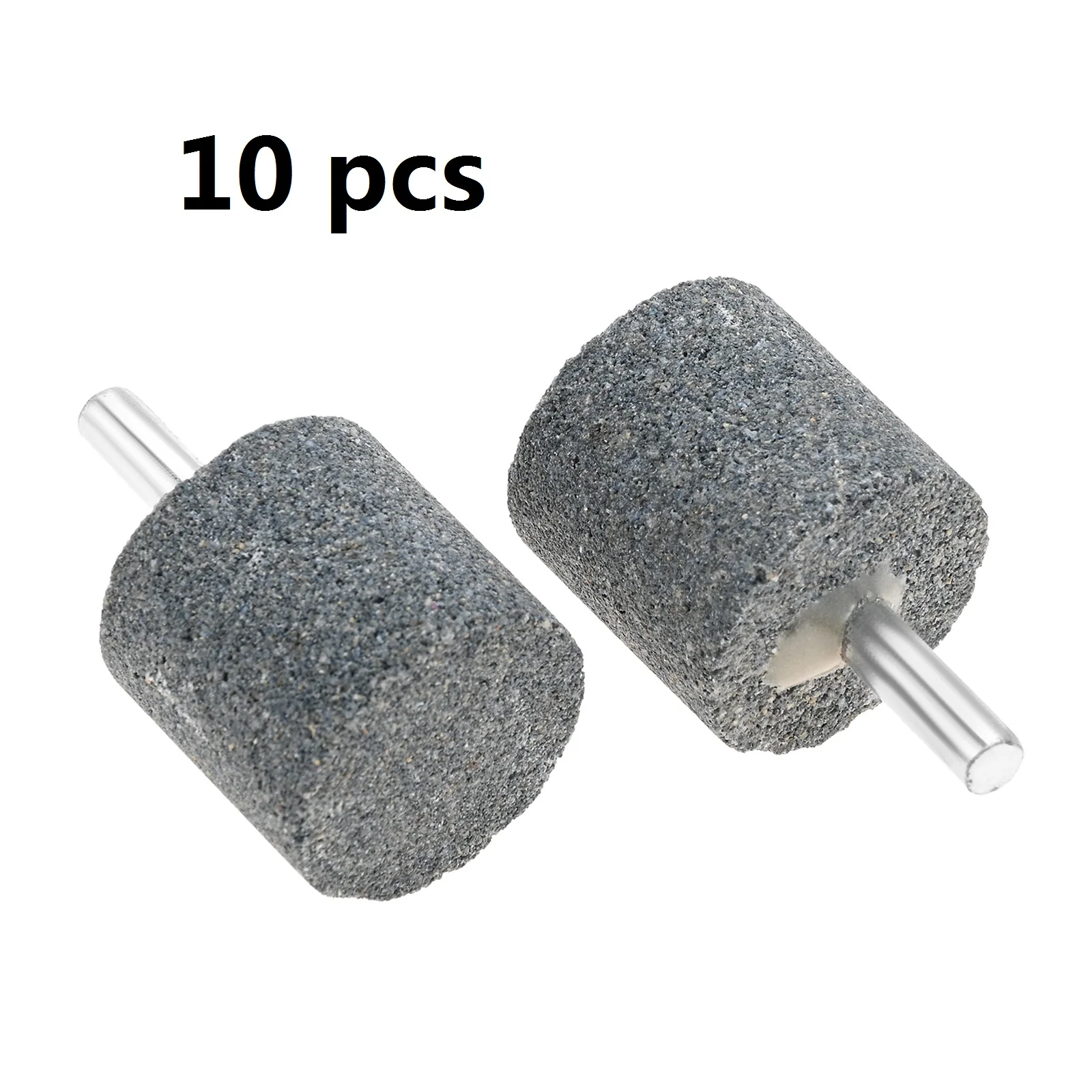 10pcs Aluminium Oxide Cylindrical Grinding Stones 1/4