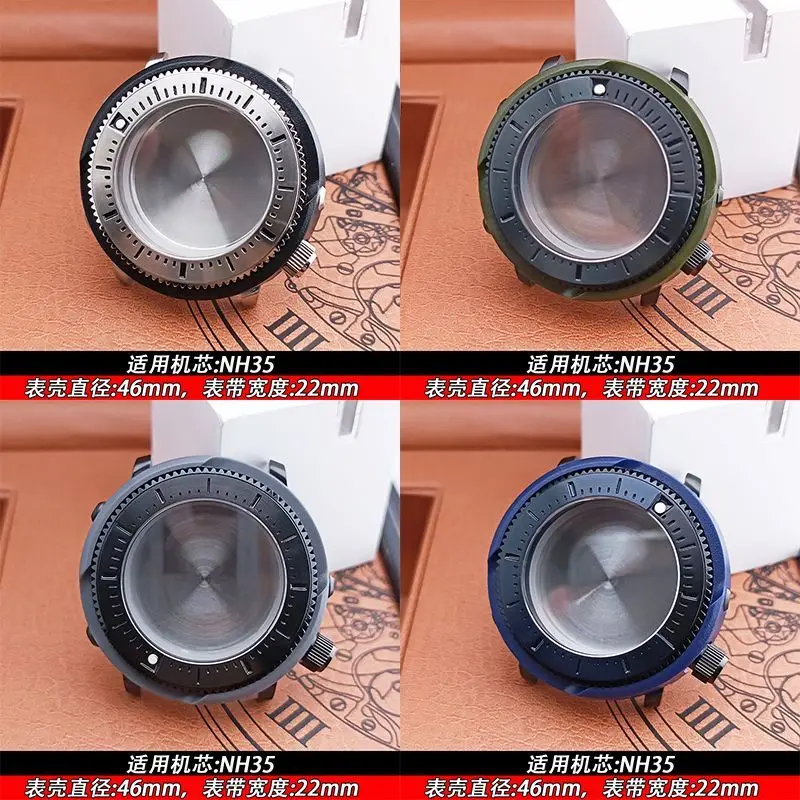 

Аксессуары для часов, корпус, стиль монстров 46 мм, подходят для механизма NH35, ремешок 22 мм, ремонт часов, модификация и замена