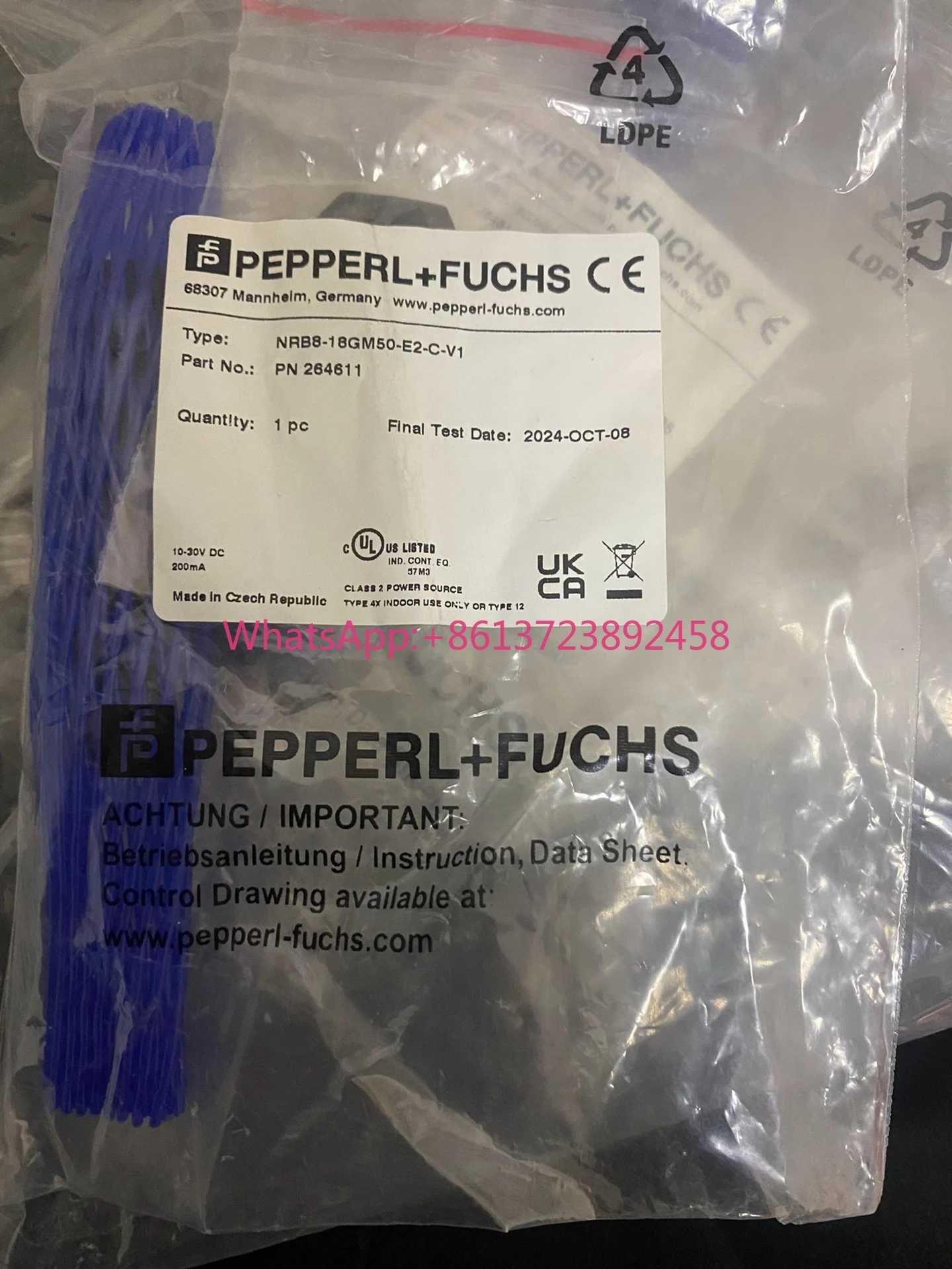 Pepperl + Fuchs proximity switch NRB8-18GM50-E2-C-V1