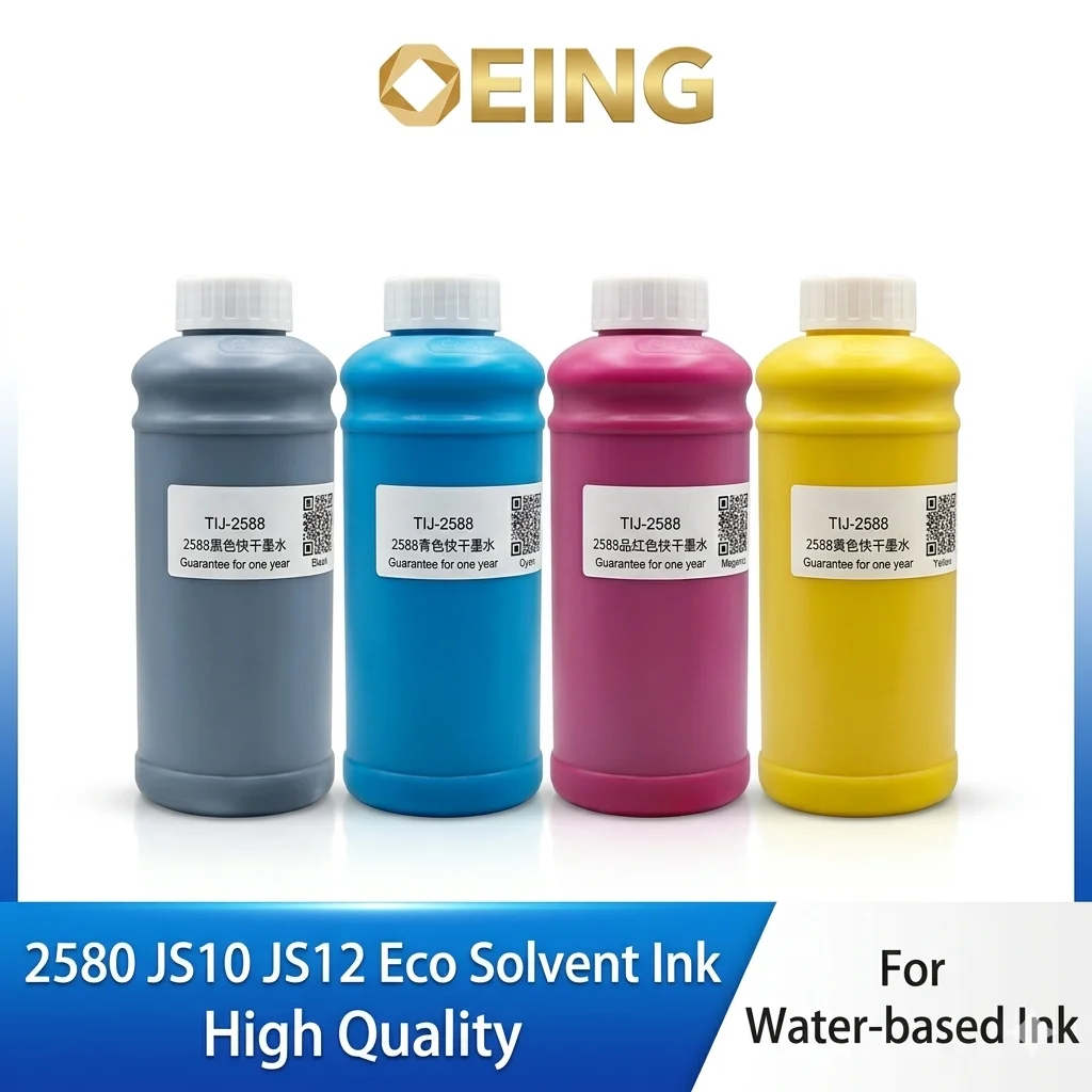 

1000ml TIJ Fast-Dry Solvent Black Refill Ink for 12.7mm 25.4mm Mini Handheld Printer Cartridge 2580 2588 2590 JS10 JS12