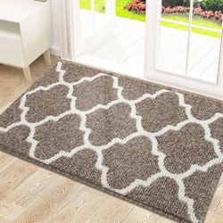 Olanly Indoor Doormat Backing Non Slip Door Mats Absorbent Resist Dirt Entrance Inside Floor Mats Entryway Washable Low-Profile