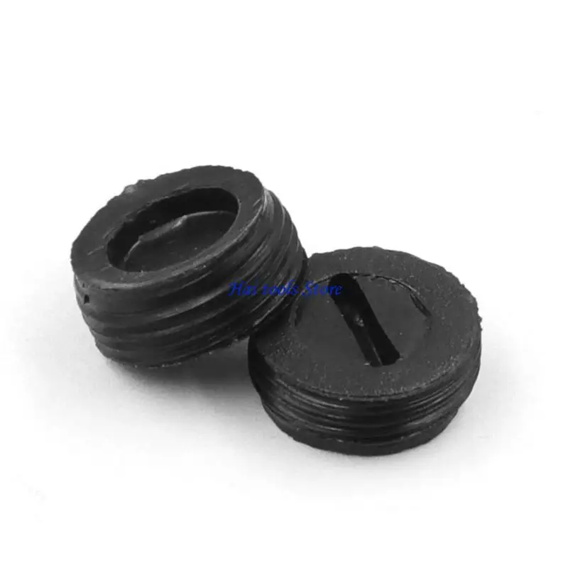 

X37E 50Pcs Universal Black Carbon Brush Holder Caps Slotted Connector Replacement Parts for Angles Grinder Accessories