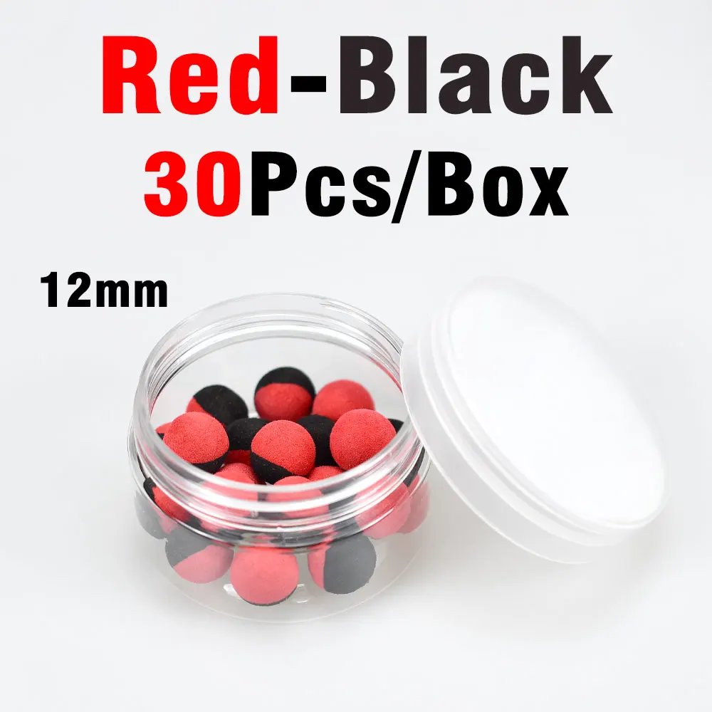 MNFT 30 Teile/schachtel Pop Up Boilies Karpfen Angeln Schaum Ball Auftrieb Karpfen Köder Zwei Ton Runde Form Angeln Lockt