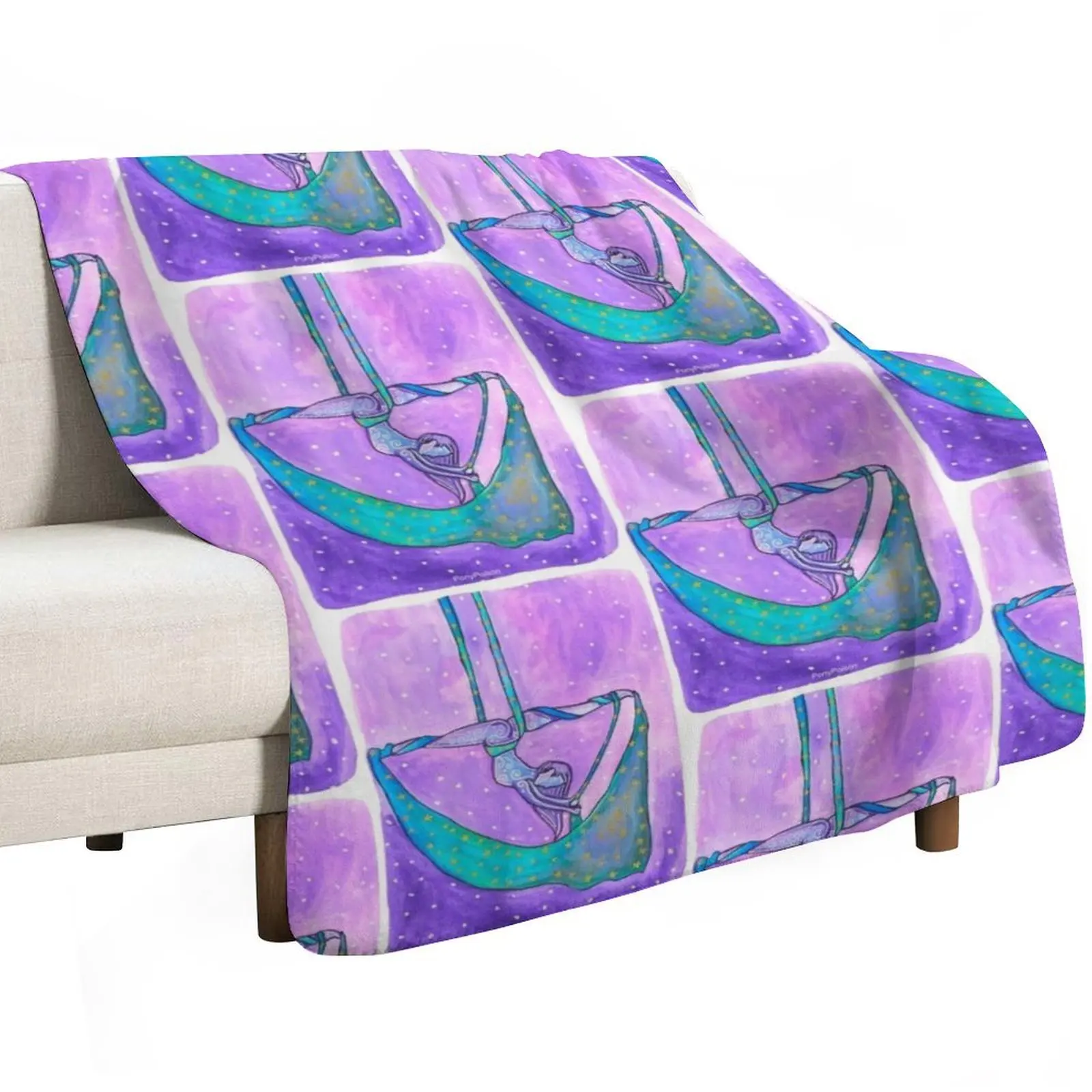 Starry Aerial Silks Artist Throw Blanket Blankets For Baby Summer Plush Decorative Throw Polar Soft Plush Plaid Blankets