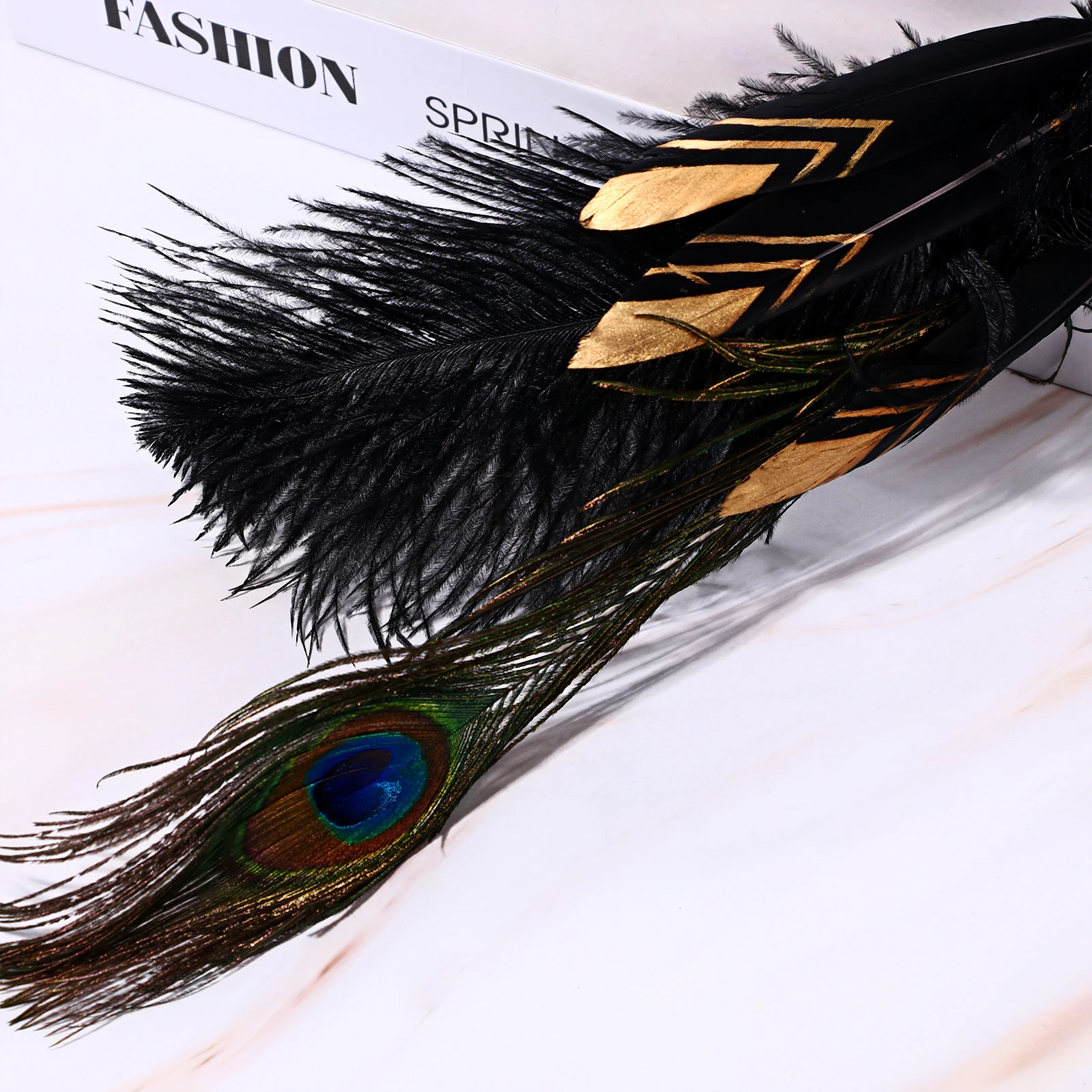 قناع زهرة الريش للسيدات، قناع تنكر البندقية، قناع كرة الهالوين، حفلة الوجه مع سلسلة تزيين #3