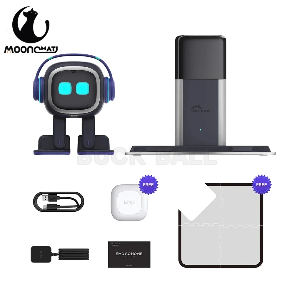 Emo Robot Intelligent Emopet Emotional Interaction AI Puzzle Electronic Accompany Virtual Companion Robot Pet Christmas Gifts