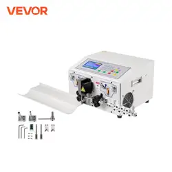 VEVOR SWT508-JE Macchina Spelacavi Automatica, Macchina Spelafili Automatica per Spogliatrici a Cavo CA 220 V/50 Hz, Macchina Spelafili Portatile con Display LCD,  Usata nell'Industria Elettronica