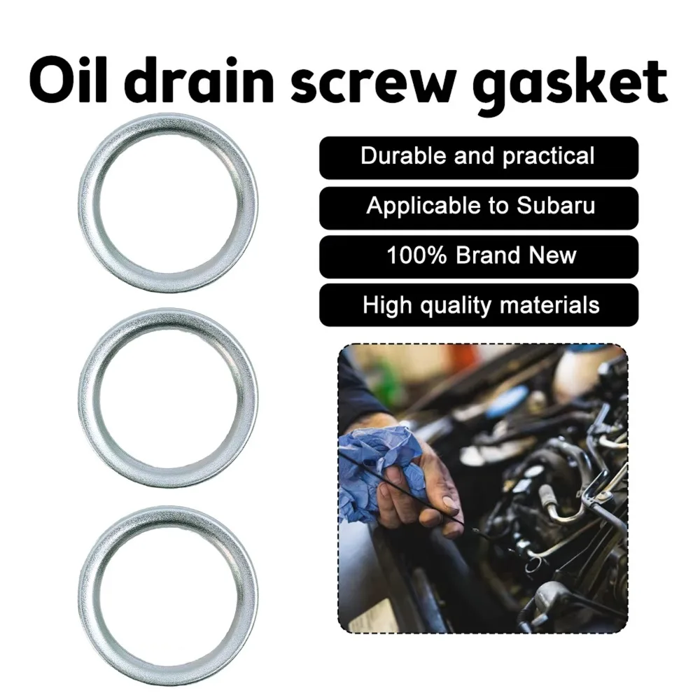 Iron Transmission Drain Plug Gasket Car Engine Oil Pan Plug Leakproof Sealing Washer 12157-10010 Replace Parts for Toyota Lexus
