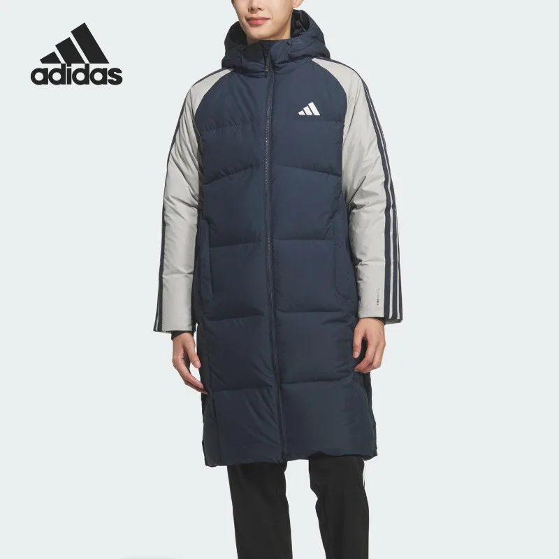Adidas 3S CB Long Down Men's Hooded Long Down Jacket KQ5494