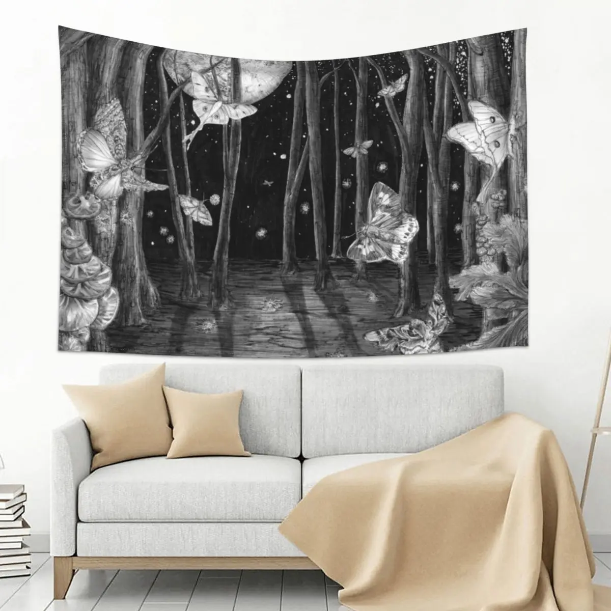 

Midnight Magic Tapestry Home Decoration
