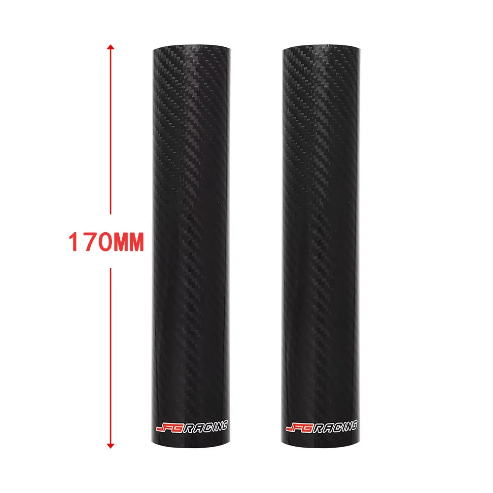 Motorcycle Carbon Fiber Front Fork Guard Wrap Cover Universal For YAMAHA HONDA KTM EXC SX SXF XC XCF XCW JFG Dirt Pit Bike Parts image 3