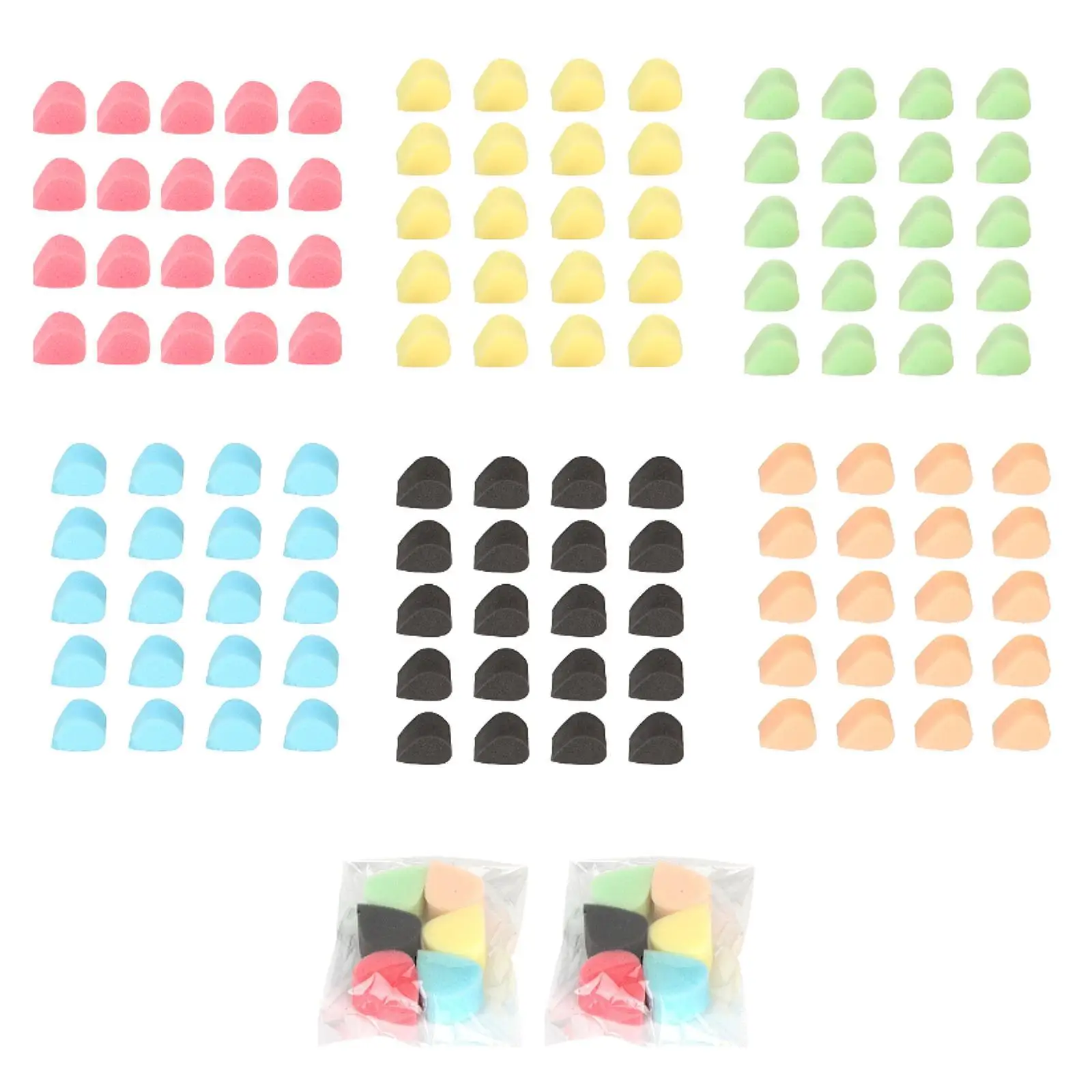 高密度フェイスペイントスポンジ ソフトスポンジアプリケーターセット 子供用 ハロウィンアート＆メイクアップ用