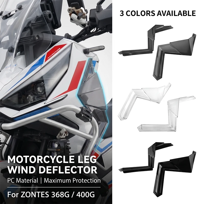 Image of Für ZONTES 368G G368 2024 2025 2026 Motorrad-Zubehör Beinverkleidung Windabweiser ZT368G Luftabweiser Seitenwindschutzscheibe