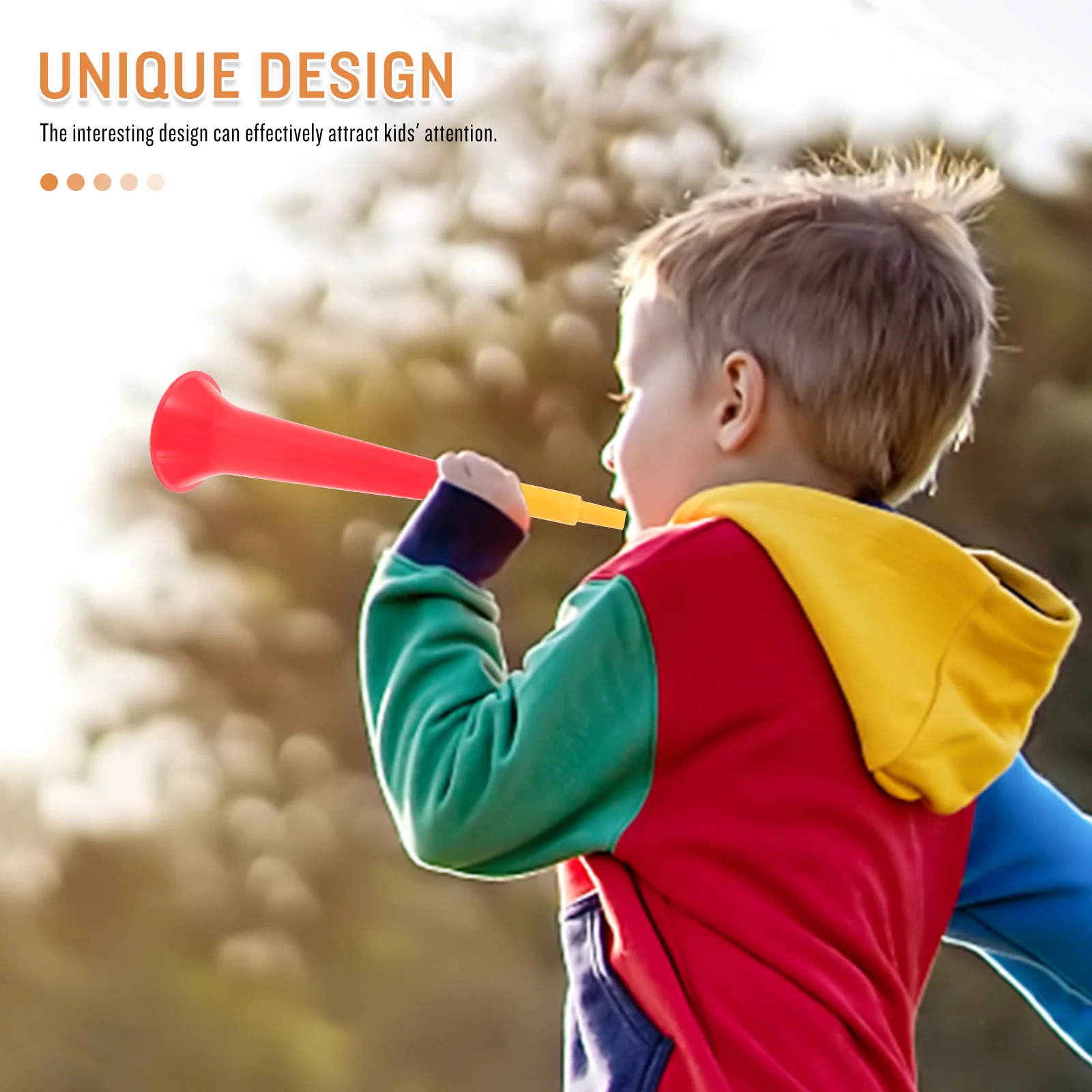 

4pcs Football Plastic Noise Soccer Game Party Trumpets Wedding Cheer Props Stadium Fun Party Horns