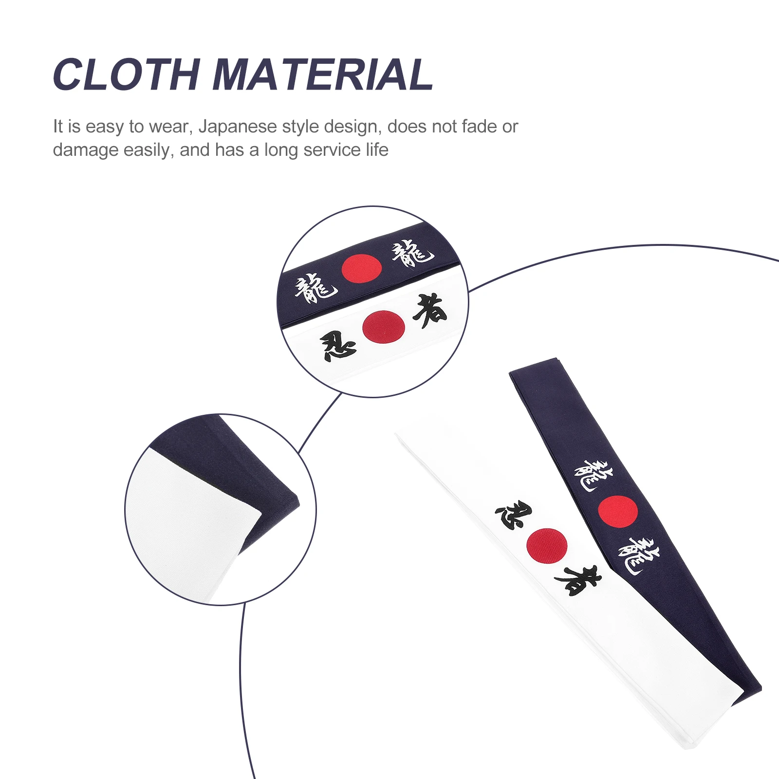 

2pcs Cheering Headband Japanese Style Wide Headbands For Women Running Yoga Karate Headband Sweat Absorption