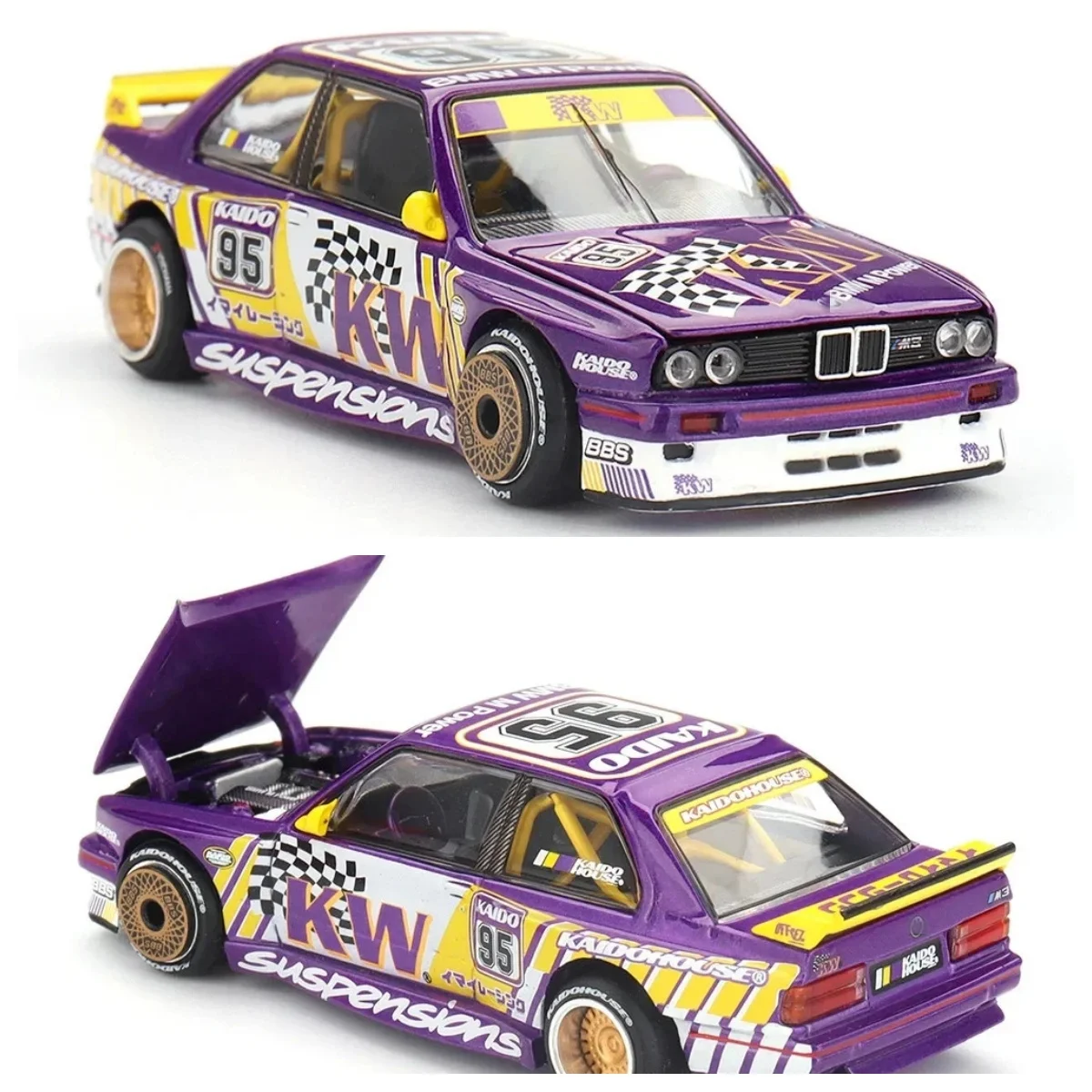 

Kaido House 1:64 M3 Kaido KW V1 – Purple #194 Diecast Metal Car model car Limited Alloy