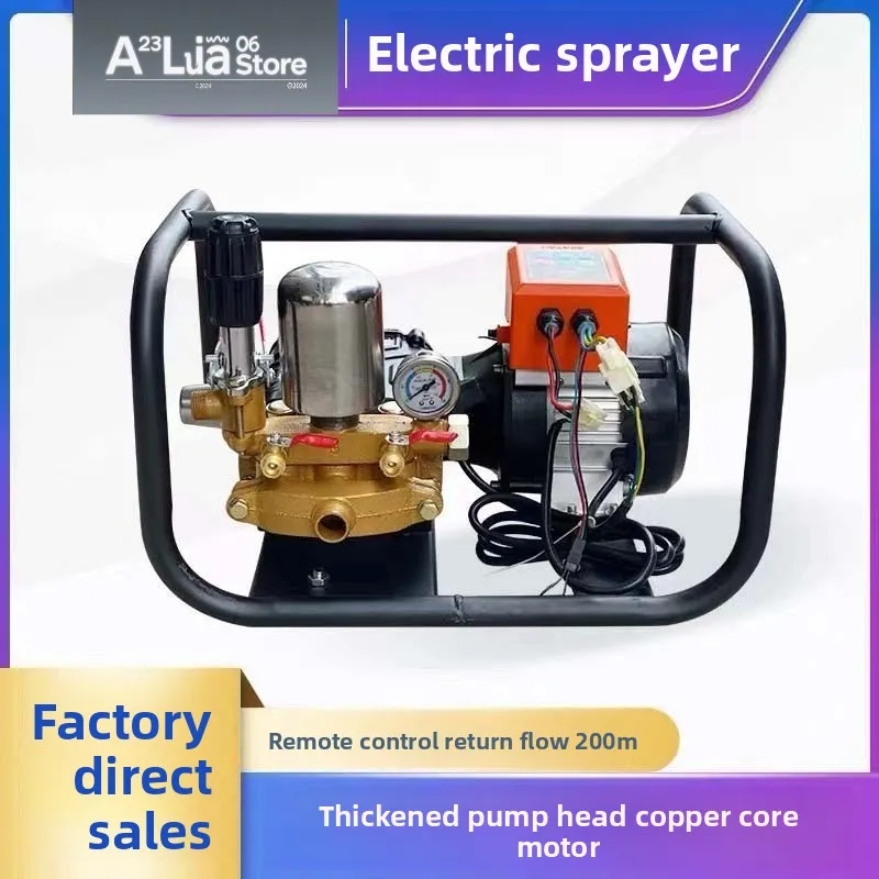 Electric High-Pressure Sprayer 3-Cylinder 48 60 72V Remote Control Automatic Pump for Farm Home