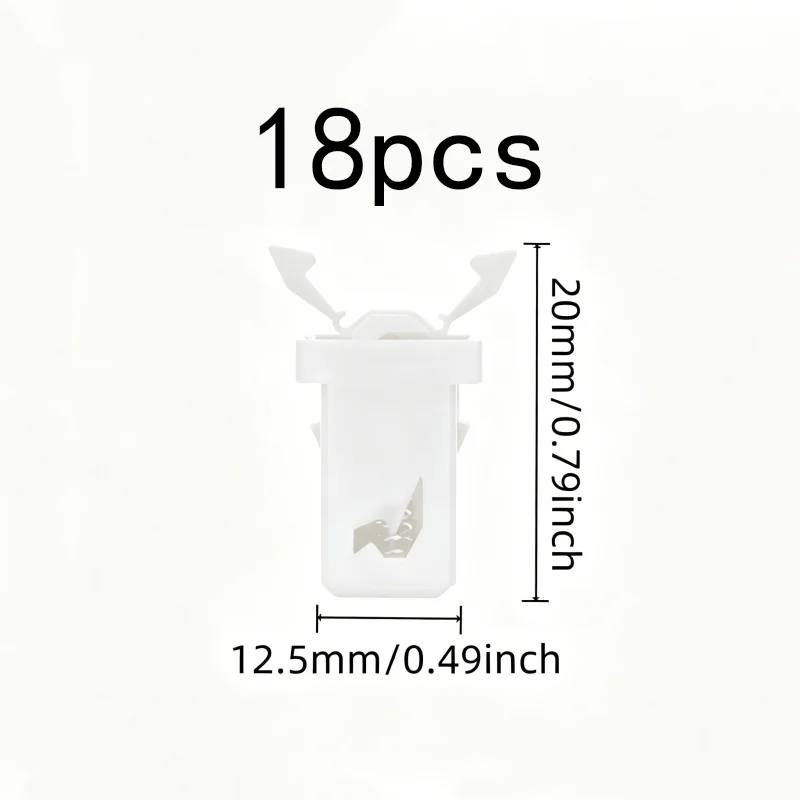 18 pcs Strong Spring Tension Push-Type Spring Clasps, great for Eyeglass Cases, Strong Spring Tension, Jewelry Boxes