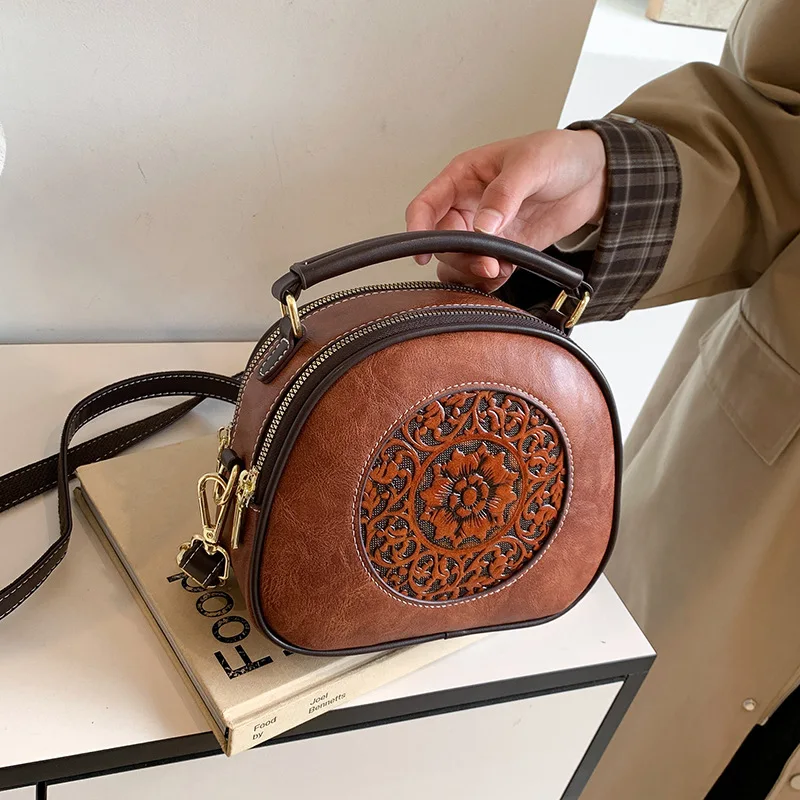 

Retro style women's shoulder crossbody bag handbag