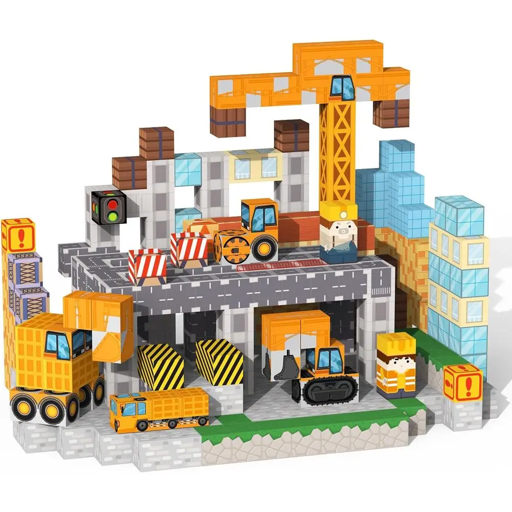 

154-Piece Magnetic Building Blocks Set - Educational STEM Toys for Kids, Ideal for Boys and Girls