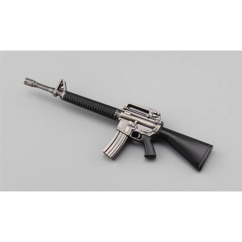2025 nueva escala 1:12 sobre arma modelo fundido a presión M16A4/V61 juguetes para figura de acción de 6 pulgadas accesorio juguete de colección de cuerpo masculino