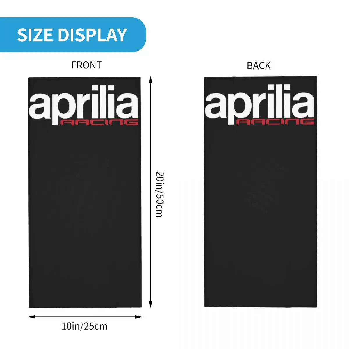 Aprilia Racing Italy Trendy Bandana Face Riding Fashion Unisex Motorcycle Scarf Headwear