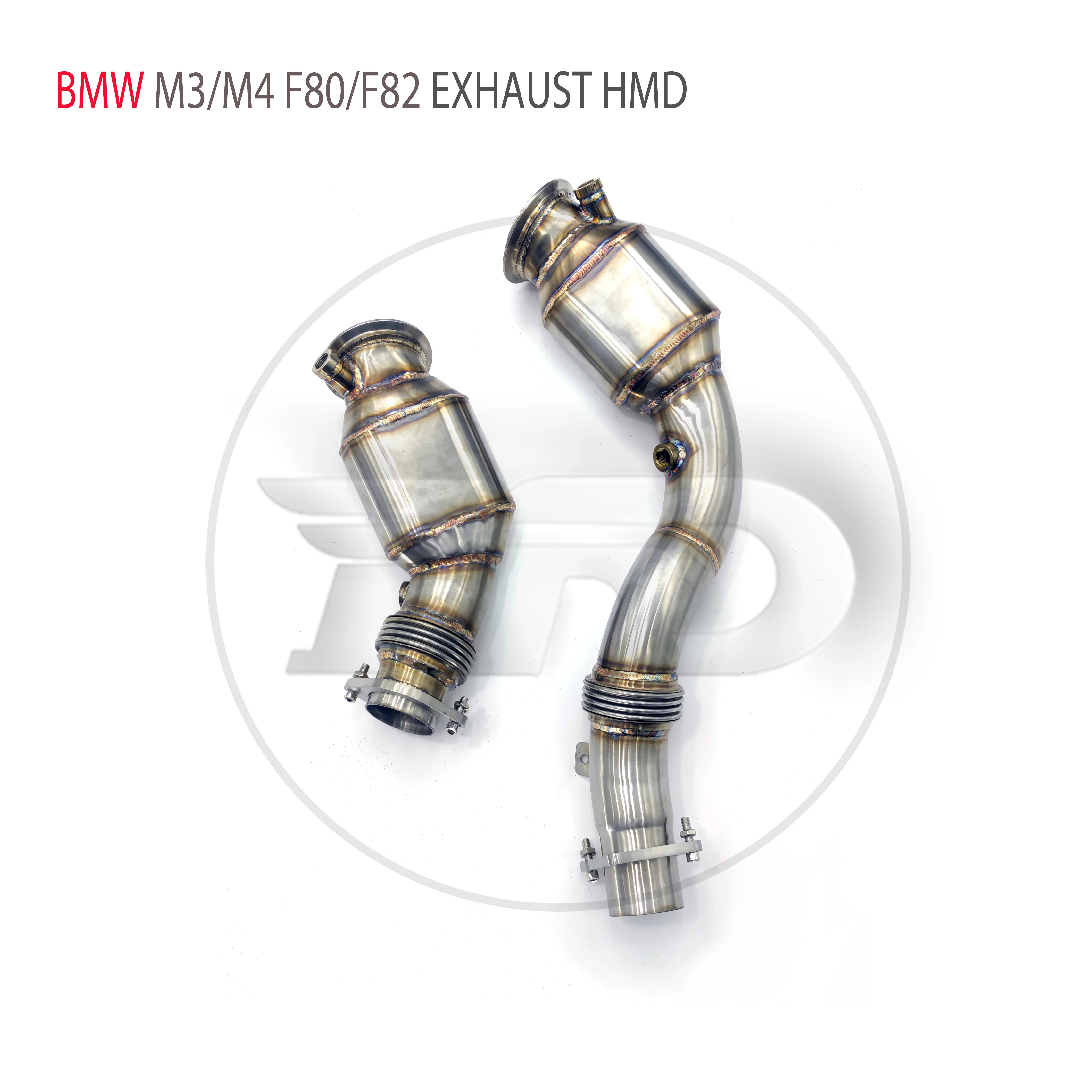 

HMD Exhaust System High Flow Performance Downpipe for BMW M3 M4 F80 F82 With Catalytic Header Without Thermal Insulation