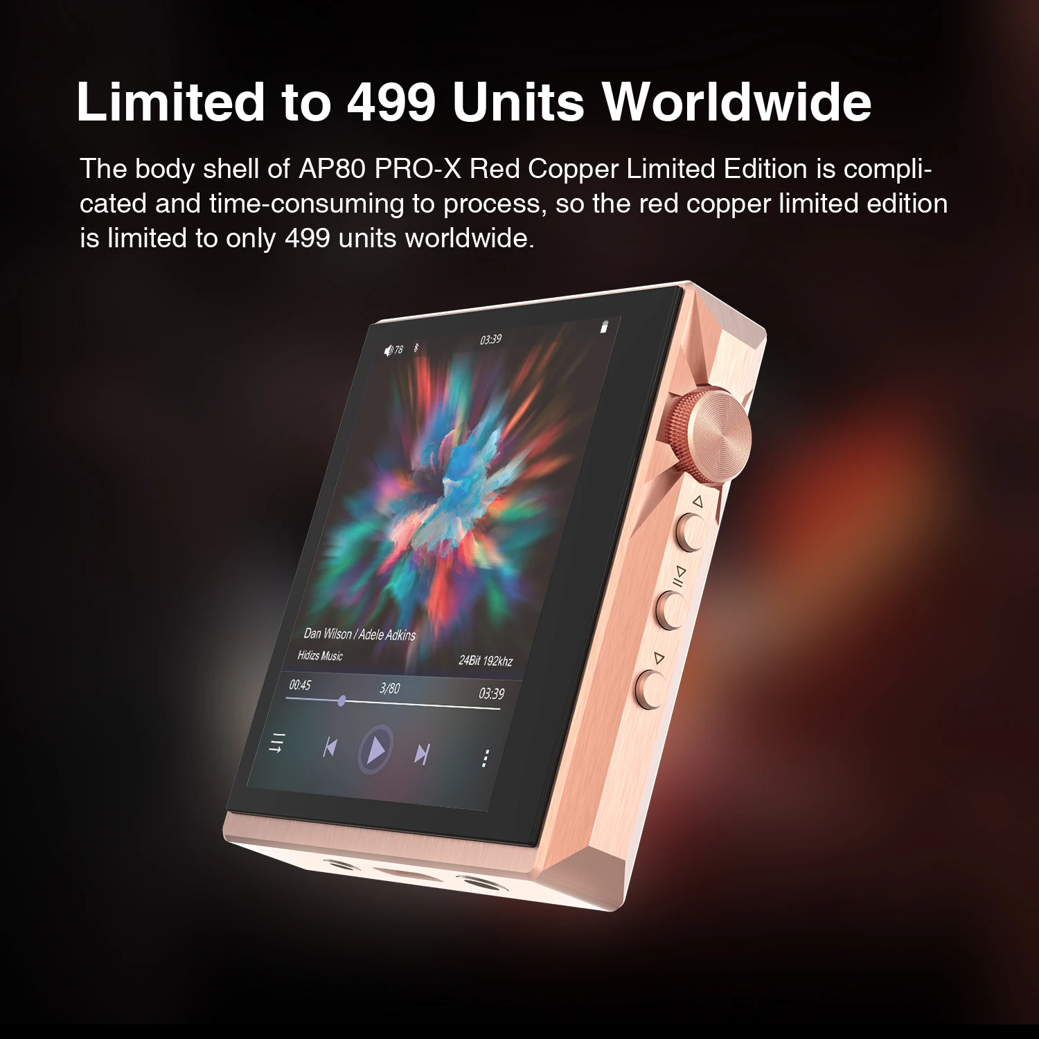 Hidizs AP80 PRO X MP3 Player Portable Balanced Lossless MQA Music Bluetooth Player FLAC LDAC USB DAC DSD64/128 DAP