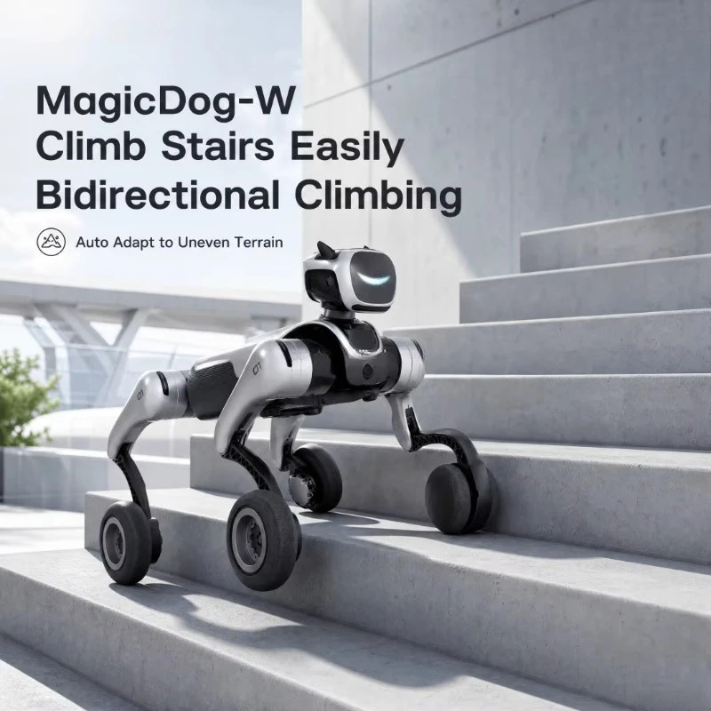 Expansion Wheeled Legged Quadruped Robot 10KG Max Load Industrial Detection Bionic Robot Dog