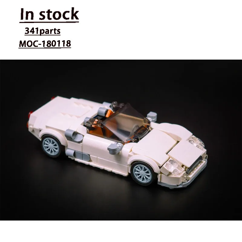 

MOC-180118 Новый классический культовый трансформируемый спортивный автомобиль, строительный блок, модель 341, детали, креативная игрушка на день рождения для мальчиков и детей