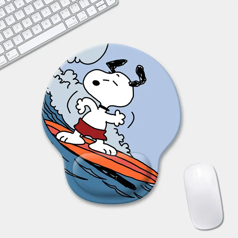 Snoopy anime peripheral mouse pad wrist guard kartun komputer desktop wrist pad tahan kotor lucu wrist pad grosir