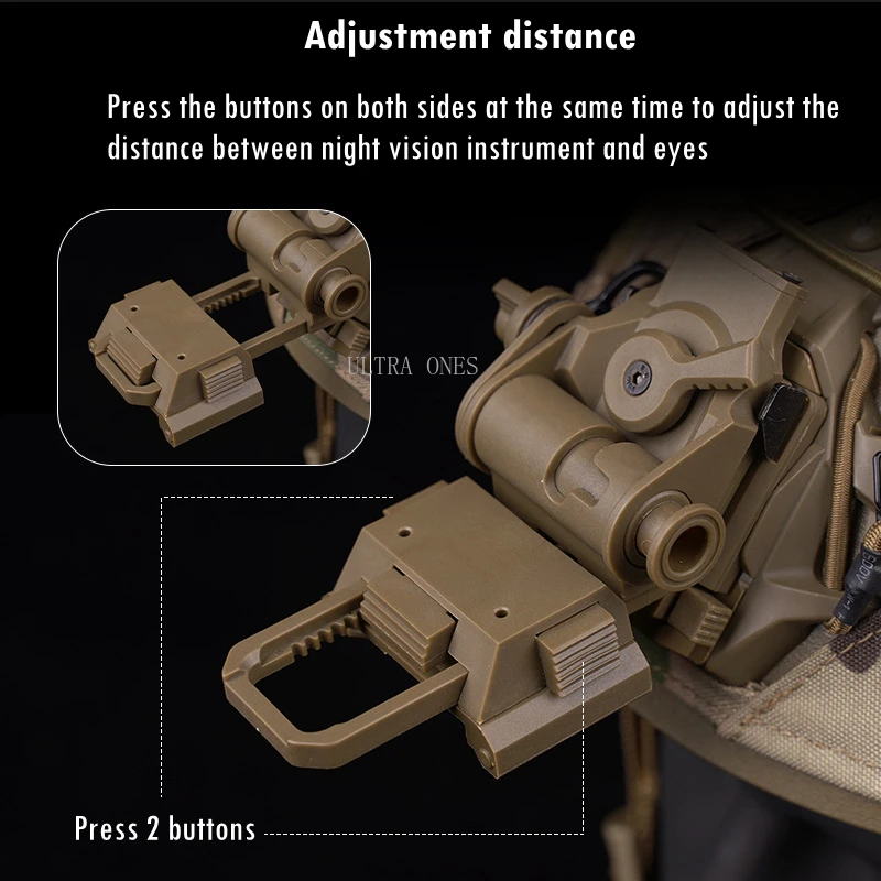 Taktyczny uchwyt noktowizyjny szybki mocowanie kasku NVG do PVS15 PVS18 PGPNVG18 nocne wizje Airsoft kask akcesoria