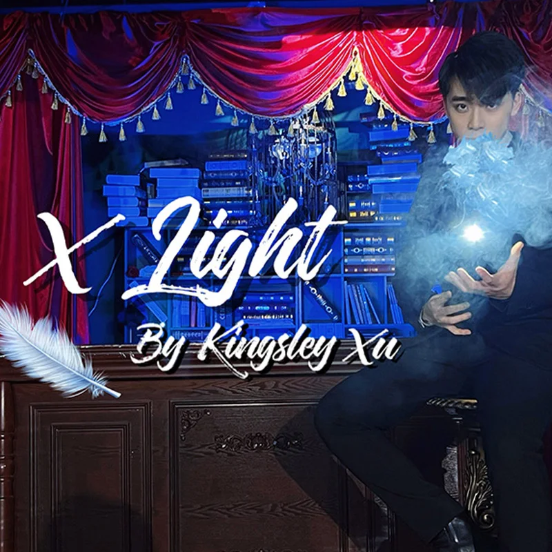 X Light by Kingsley Xu Magic Tricks The Light Chaser Feathers Production Floating Magia Stage Illusions Gimmicks Mentalism Props