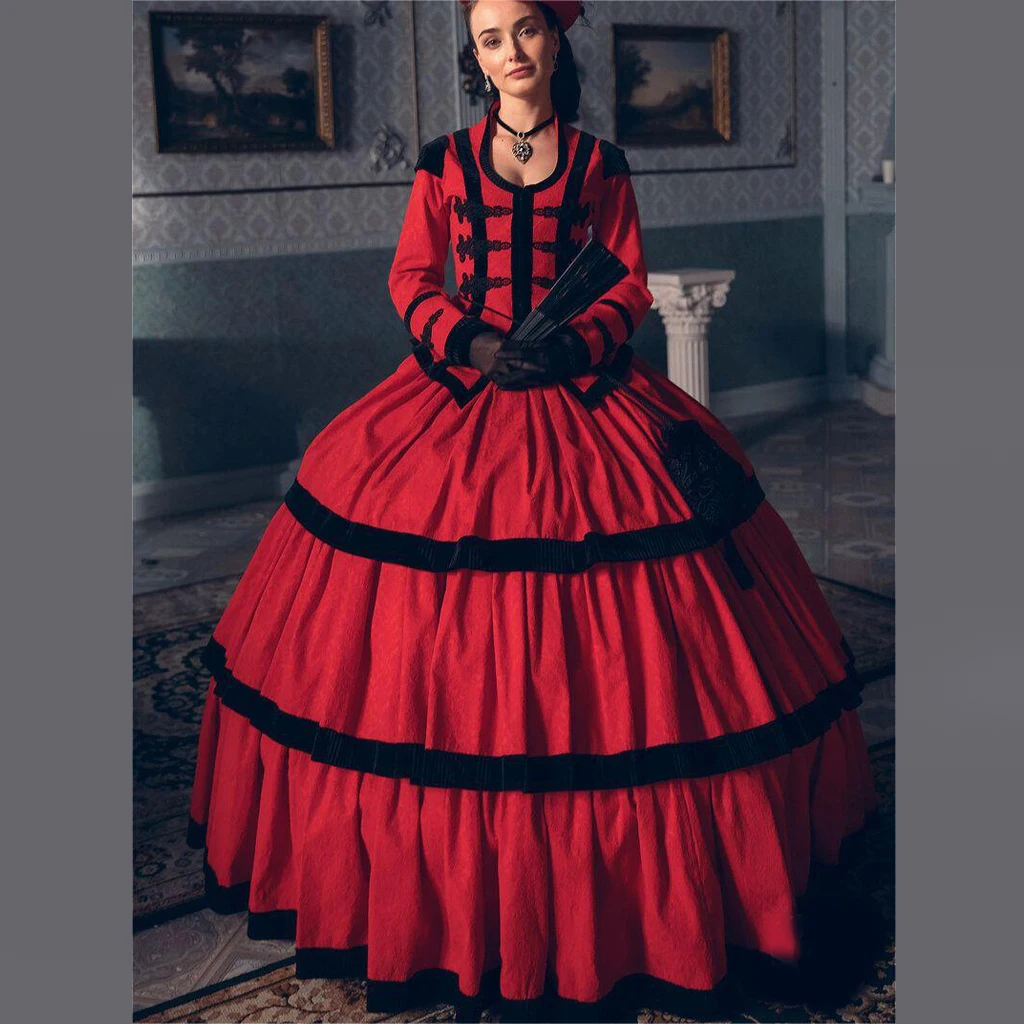 Victorian Georgian Period Queen Princess Costume Christmas Ball Gown Evening Dress The Duchess Theater Reenactment Costume