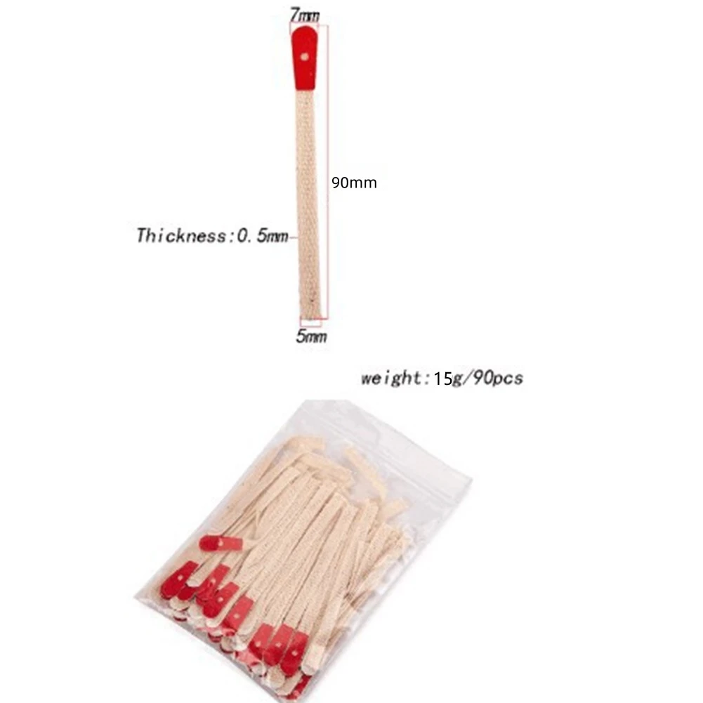 90pcs/set Piano Bridle Rope 9cm bridle straps with regulation braid For Upright Pianos Straps Repair Replacement Accessories - Image 2