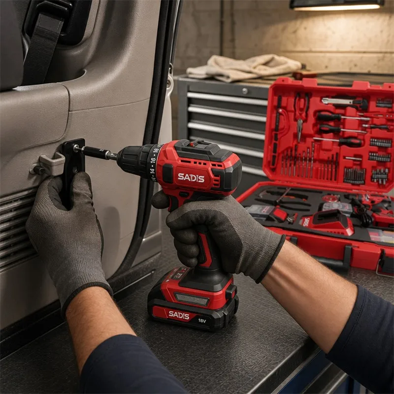 Custom 18V Radio Drill Set Impact Drill With Portable Bag - Integrated Manual Tool Set Household Tool Set Suitable For Gardening